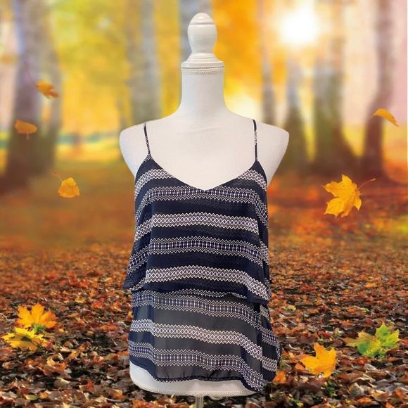 PRINTED THREADS Sheer Like Tank Top - Picture 6 of 6